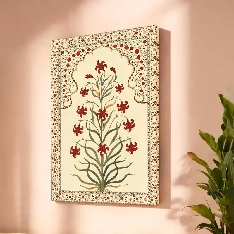 Festive Ethnic Flora Canvas Wall Art media 7