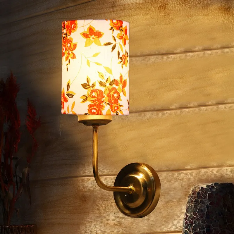 Floranira Fleur Metal Wall Lamp - White,Orange media 4