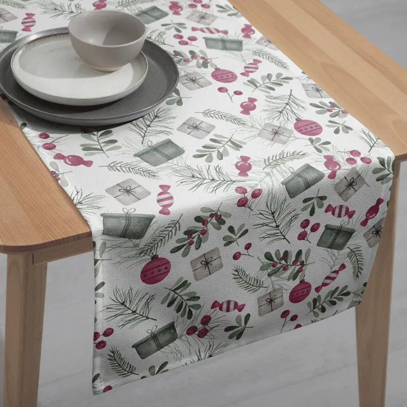 Holiday Doodles Cotton Canvas Table Runner media 6