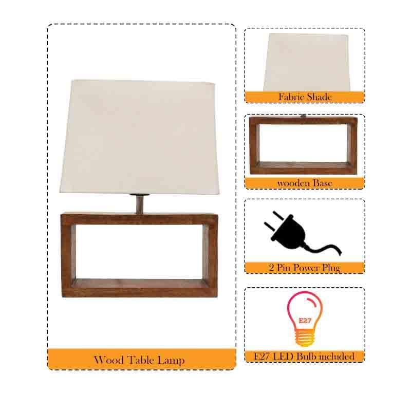 Audace Fabric Table Lamp - Brown,White media 6