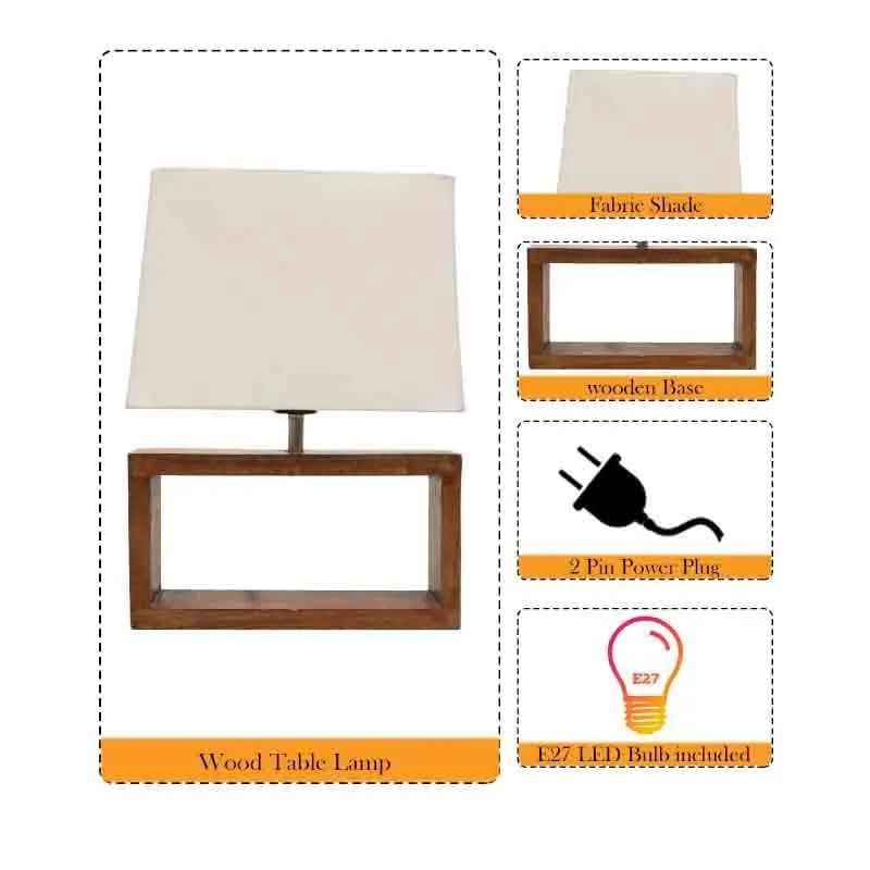 Audace Fabric Table Lamp - Brown,White media 6