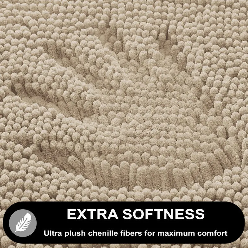 MonoSoft Microfiber Bath Mats (Beige) - Set Of Two media 5