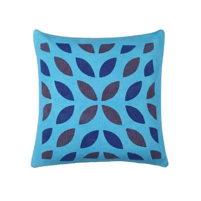 Scattered Petals Cushion Cover - Blue - Set Of Five media 3