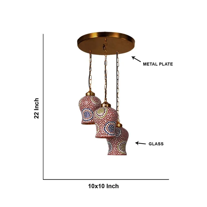 Tintara Glow Glass Ceiling Lamp - Multicolor media 7