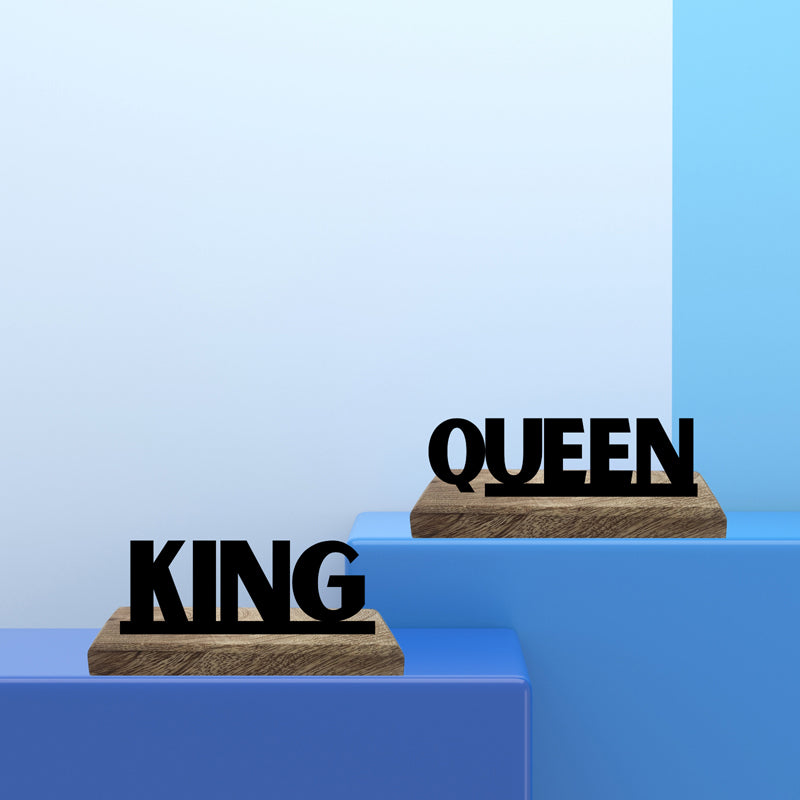 King & Queen Showpiece - Set Of Two