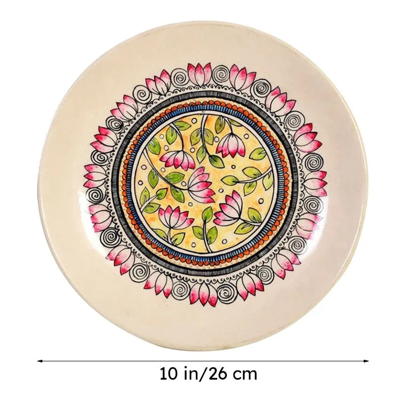 Meyral Floral Mandala Ceramic Wall Accent media 8