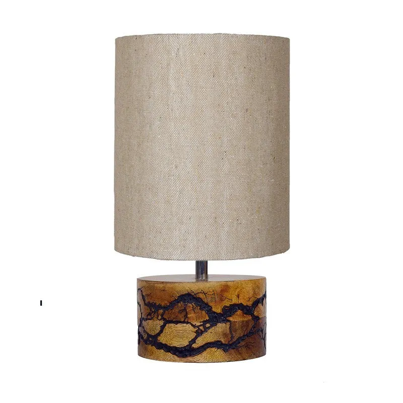 LineaLight Simple Modern Wooden Table Lamp - bEIGE,Brown media 3