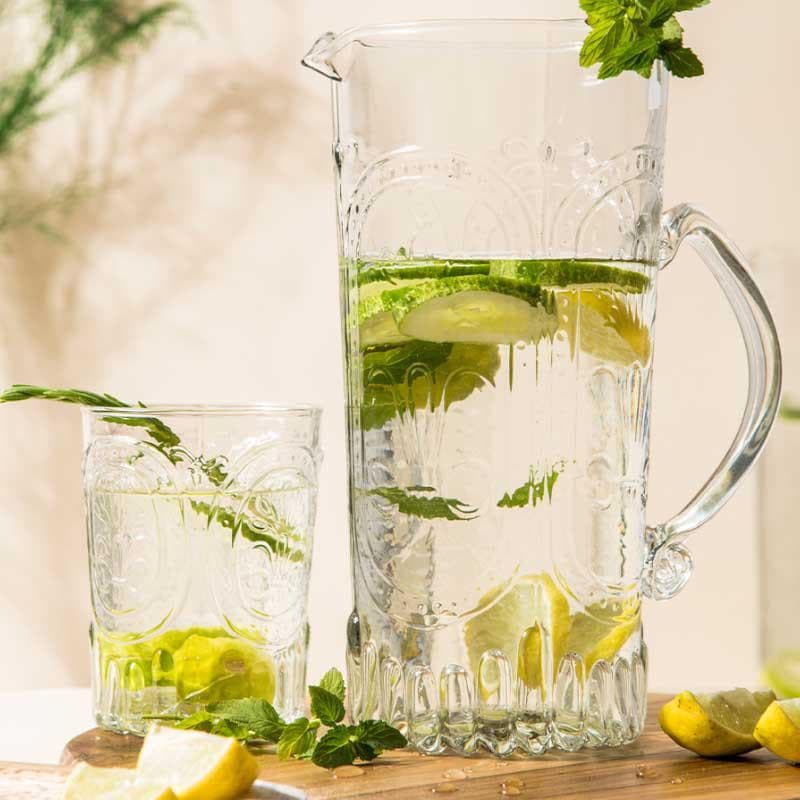 Glassy Glamour Glass & Pitcher - Set Of Five media 5