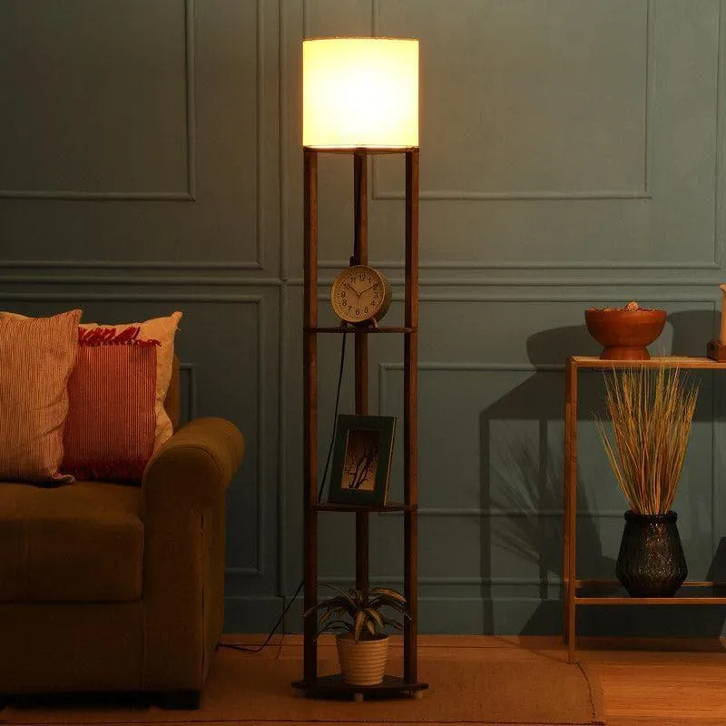 Honey Yuno Floor Lamp With Shelf media 1