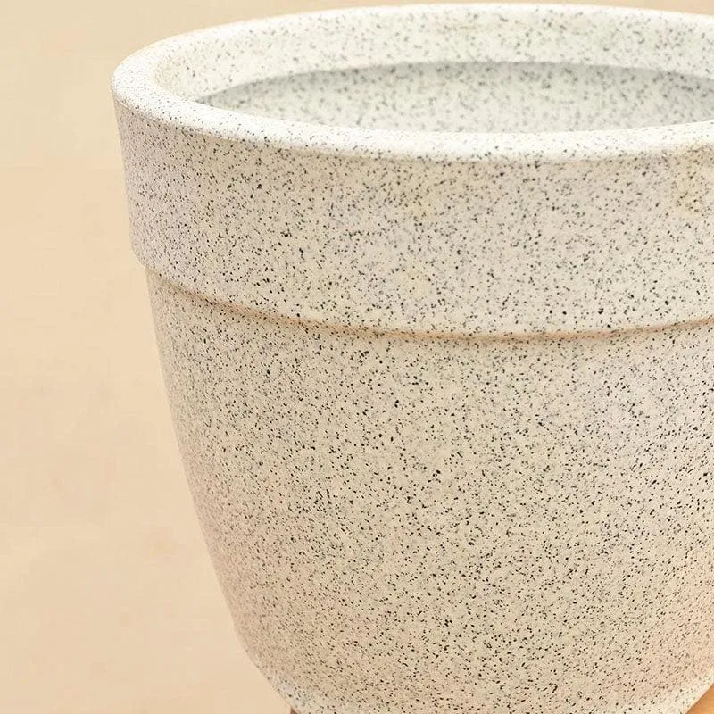 Ugaoo Barca Round Small Planter - White media 4