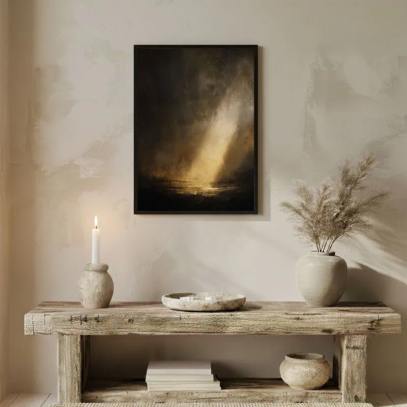 Divine Breakthrough Archival Paper Wall Painting With Black Frame media 3