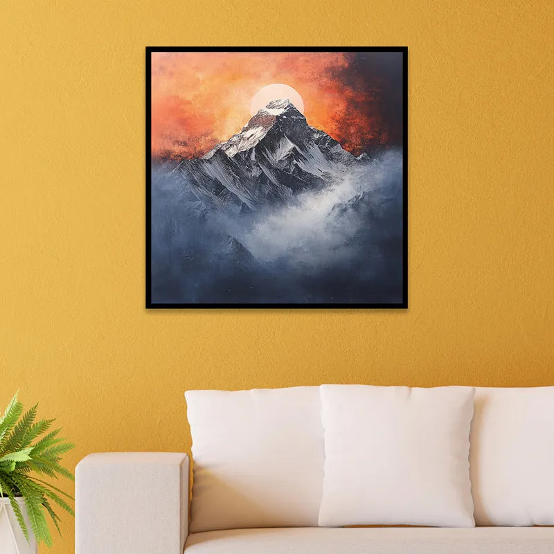Misty Mountains Canvas Wall Art With Frame media 5