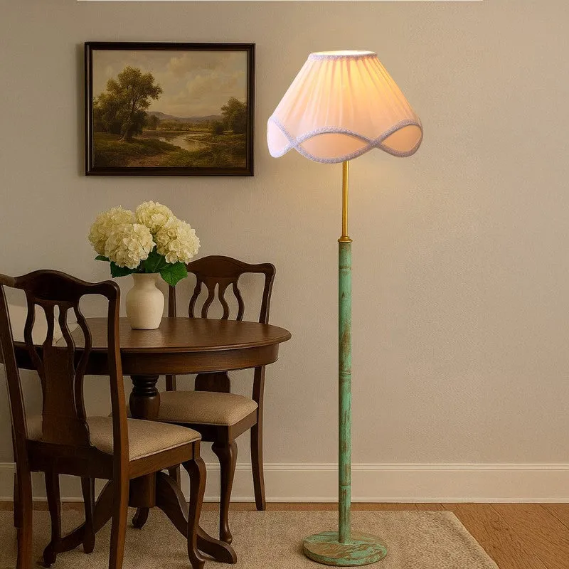 Cozy Nest Wooden Floor Lamp - White media 3