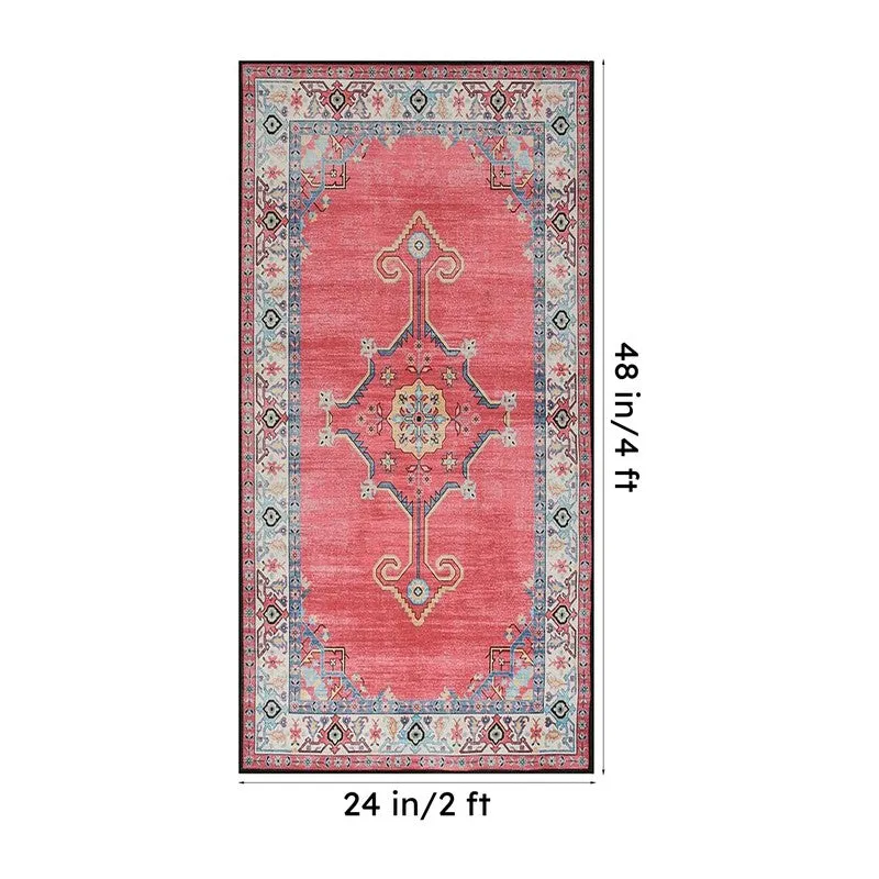 Shiraz Velvet Rectangle Anti-Skid Carpet media 10