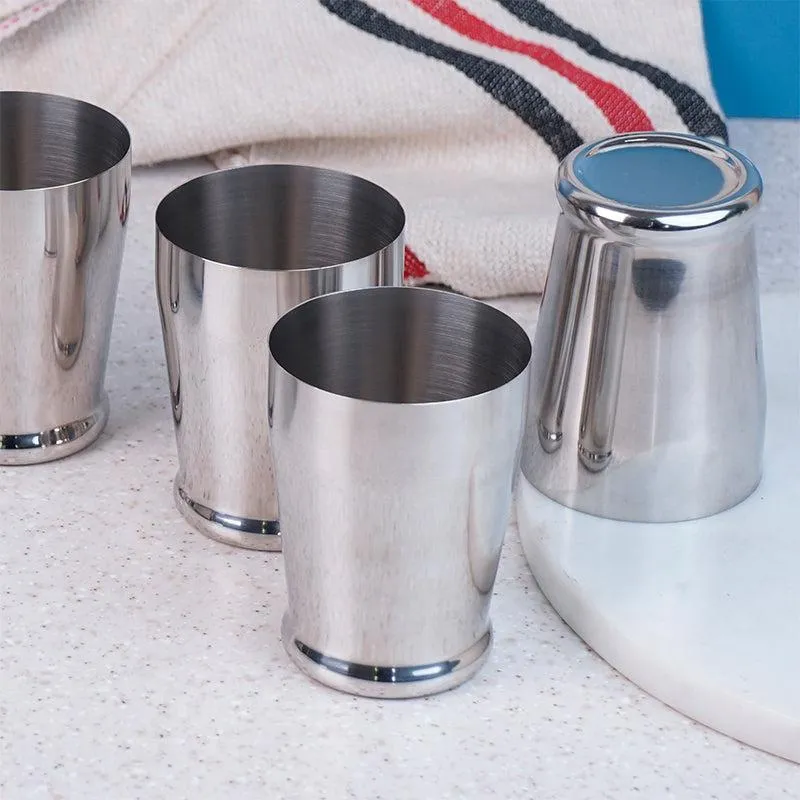 Semos Stainless Steel Tumbler (300 ML) - Set Of Six media 1