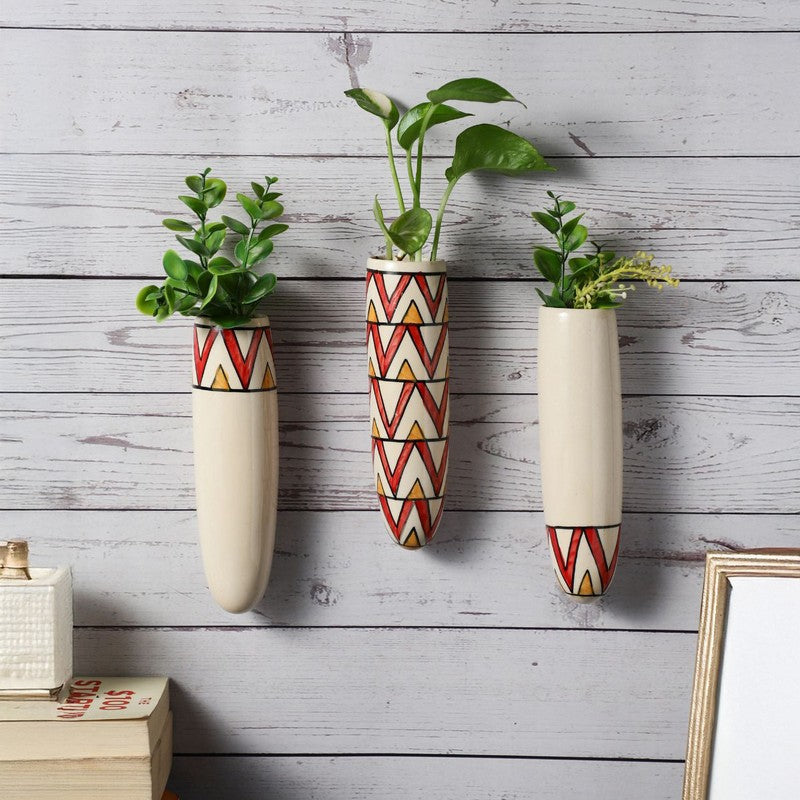 Virello Pots & Planters (Off White) - Set Of Three