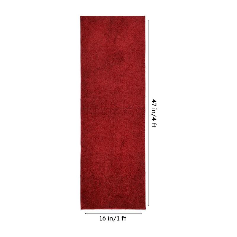 Sofstep Micro Fiber Runner Rug - Maroon media 7