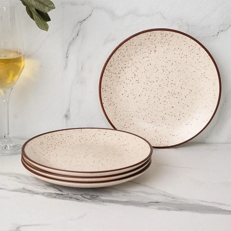 Kestha Quarter Plate (Beige) - Set Of Four media 1