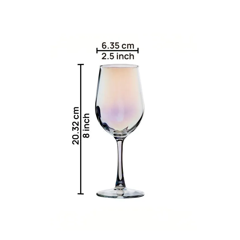 Nero Glass Wine & Champagne Glasses (310 mL Each) - Set Of Six media 7