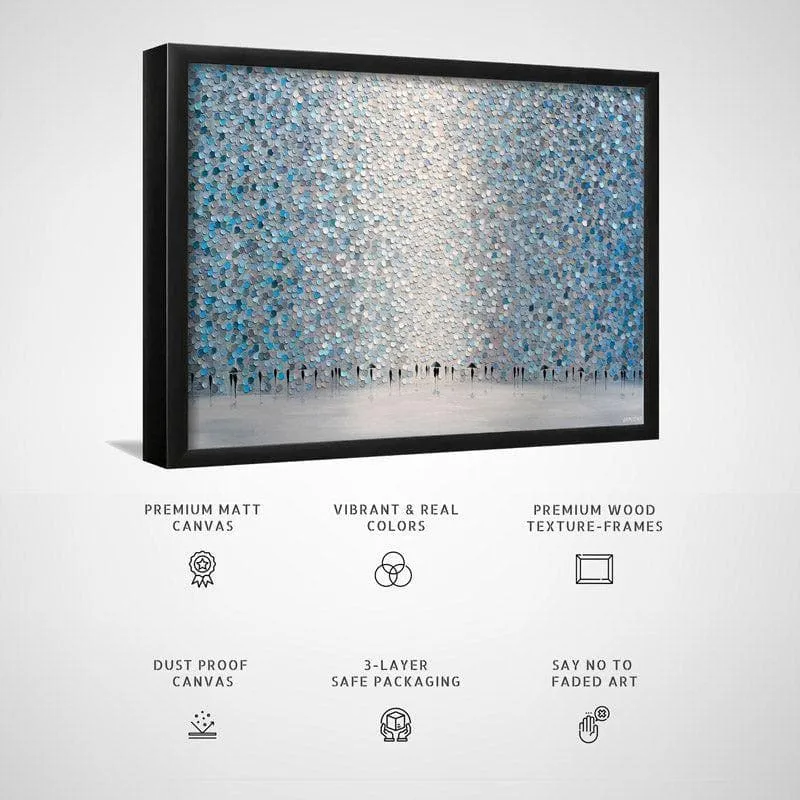 Dreaming Glam Canvas Wall Painting - Black Frame media 5