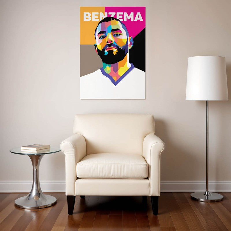 Vibrant Visage Wall Poster