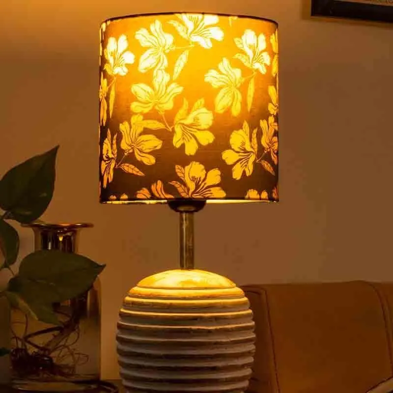 Spring Fabric Table Lamp - Black media 1
