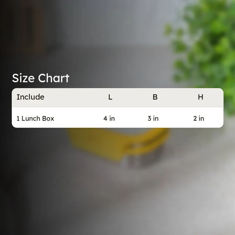 Yum Lock Insulated Lunch Box (Yellow) - 150 mL media 8