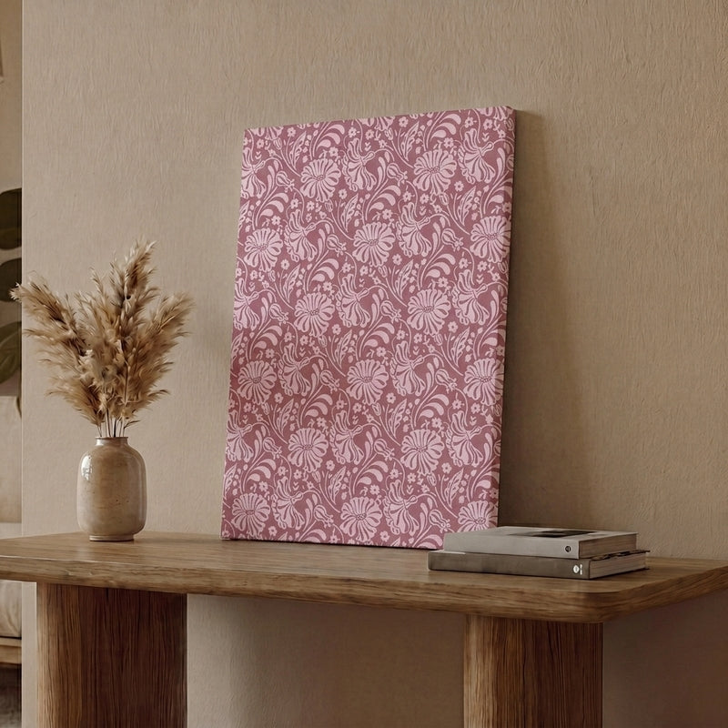 Line Petals Canvas Wall Art