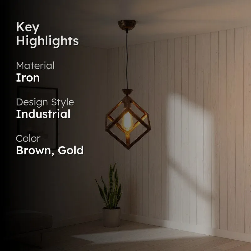Golden Touch Iron Ceiling Lamp media 2