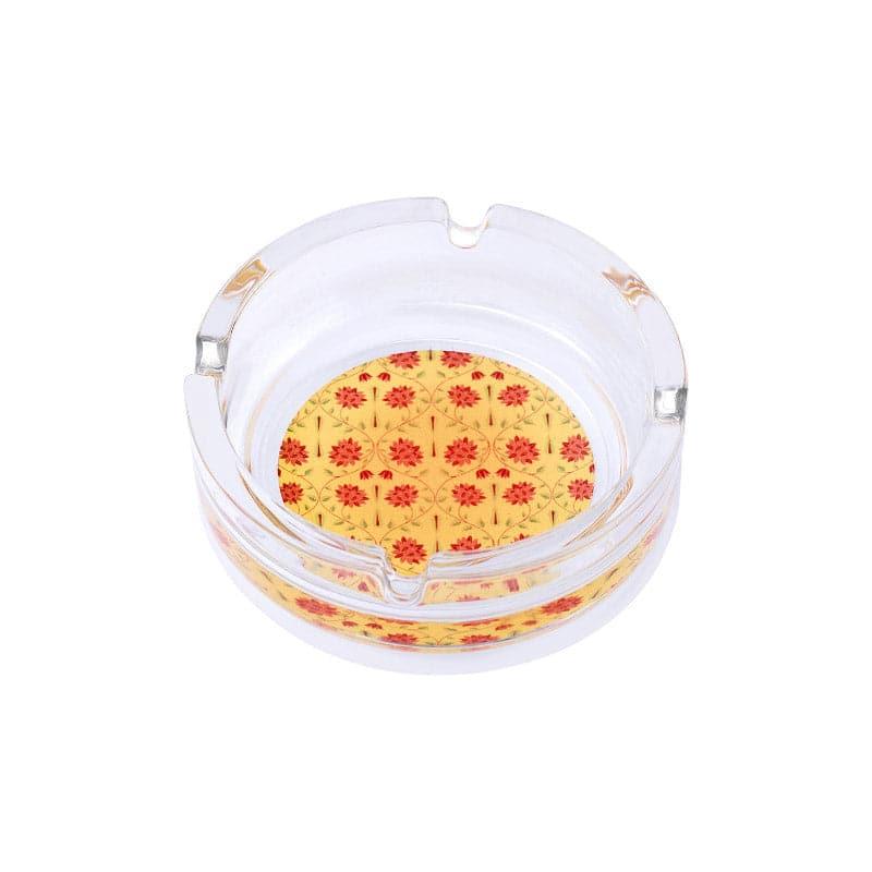 Magnate Mughal Floral Ashtray - Yellow media 3