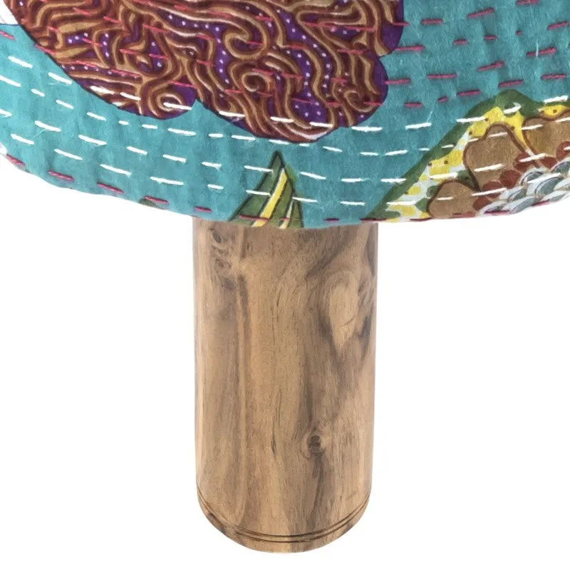 Yrixon Acacia Wooden Ottomans (Multicolor) - Set Of Two media 5