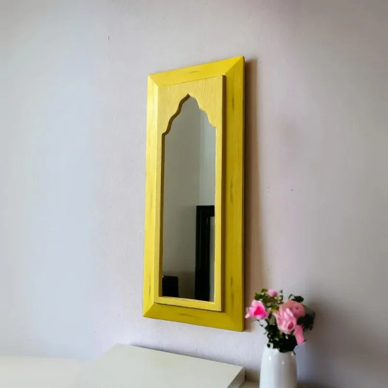 Arched Decorative Wall Mirror - Yellow media 2