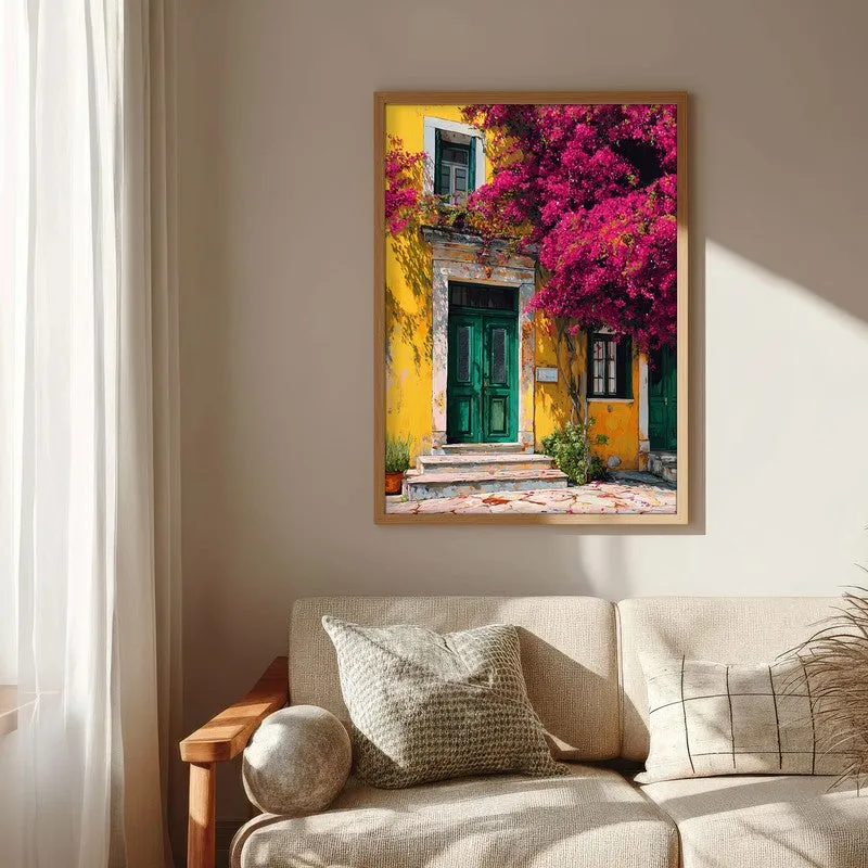 Blooming Wall Canvas Wall Painting - Brown Frame media 6