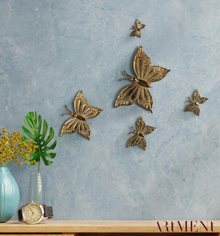 Ailes De Papillon Aluminium Wall Art - Set Of Five media 3