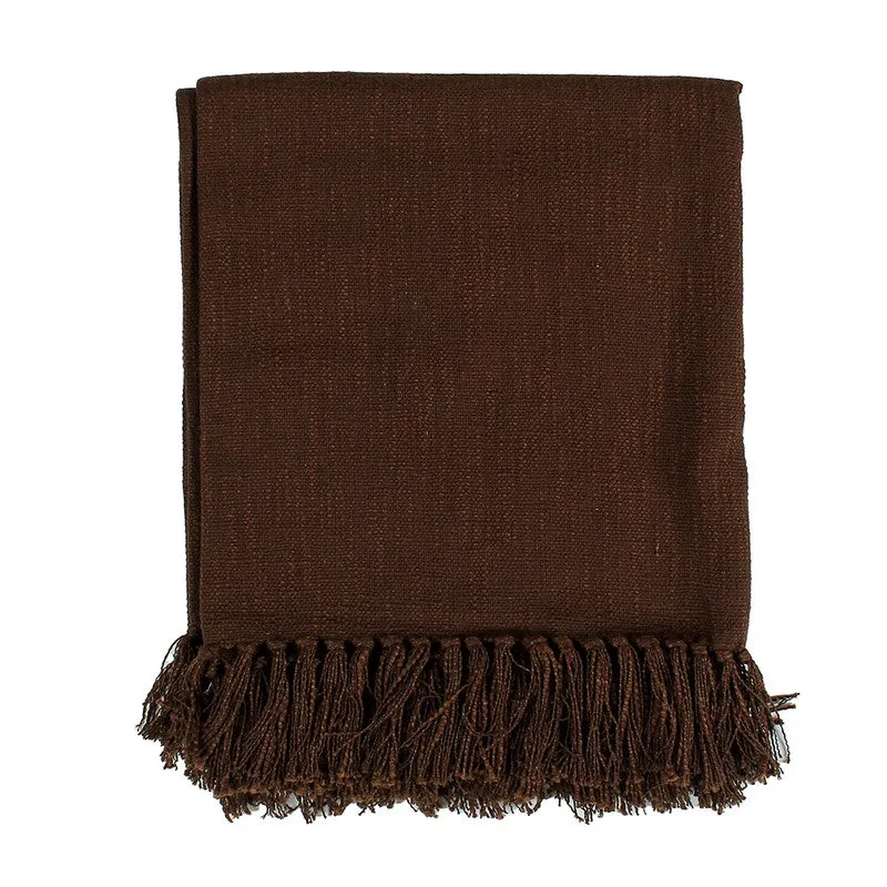 Lightweight Decorative Throw Brown media 4