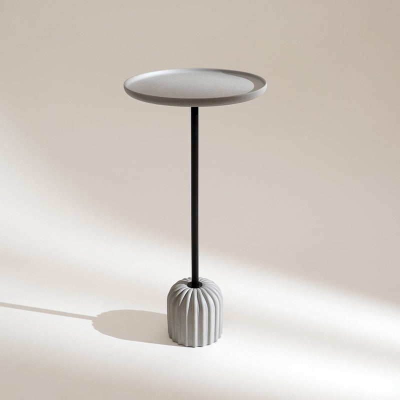 Fig Living MinimaLuxe Metal & Ceramic Side Table