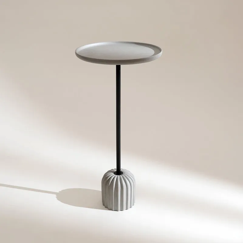 Fig Living MinimaLuxe Metal & Ceramic Side Table media 1