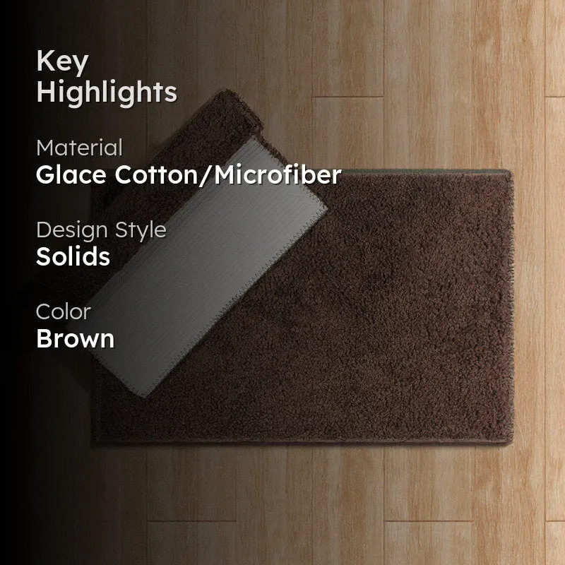 Cozy Step Microfiber Bath Mat - Coffee Brown media 2