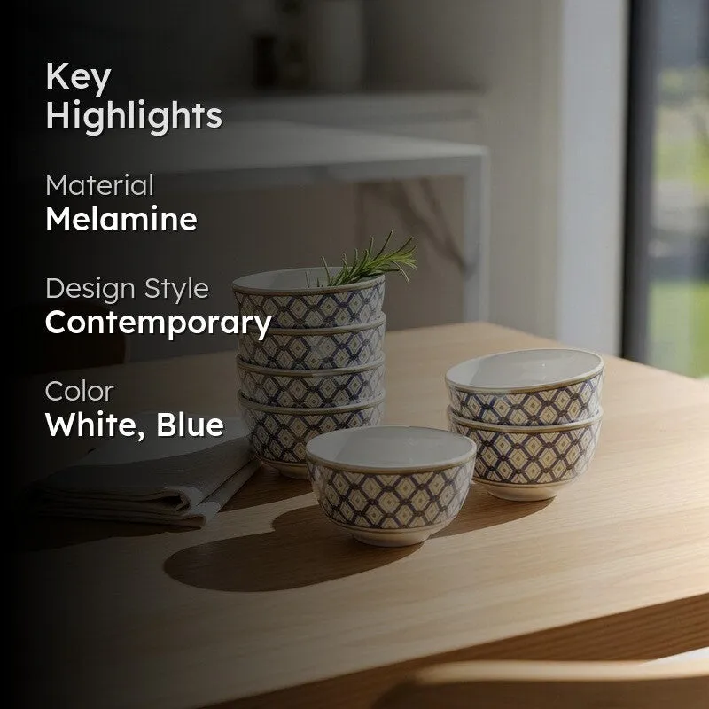 Gorgeous Melamine Snack Bowls (140 mL Each) - Set of Six - 2