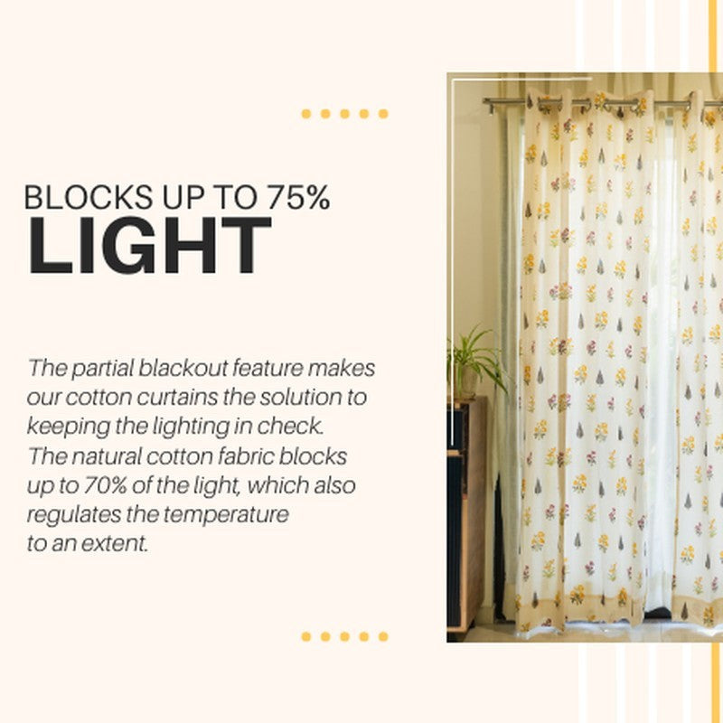 Urban Space High Garden Curtain (Yellow) - Set Of Two media 9