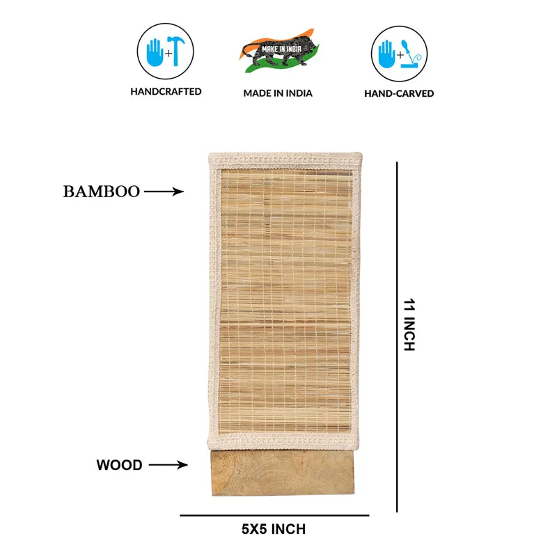 Seralya Bamboo Table Lamp - Beige media 7