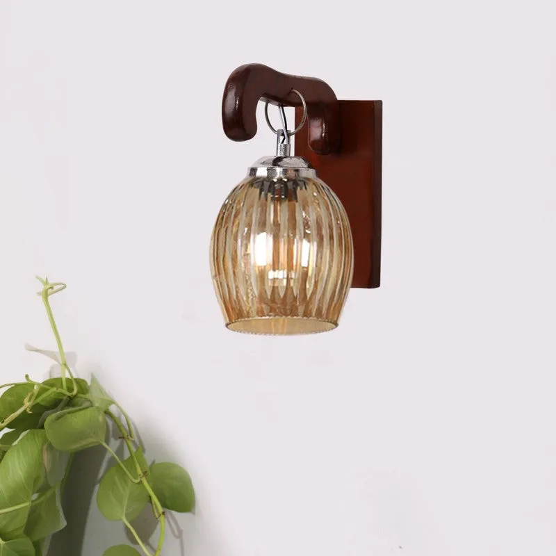 Vintage Glow Wavy Glass Wall Lamp media 3