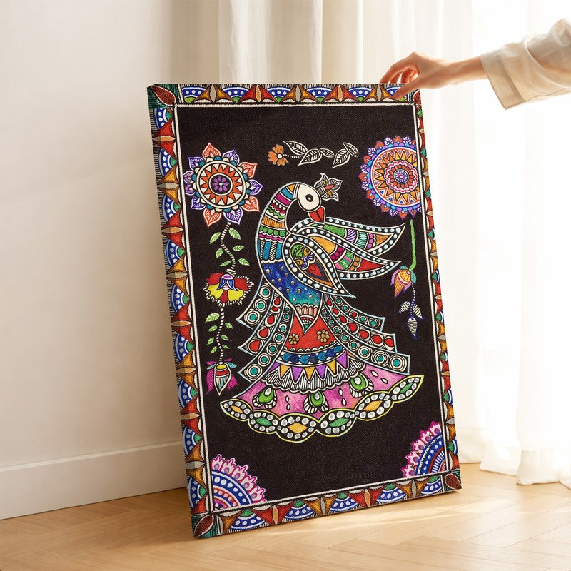 Peacock Bloom Canvas Wall Art & Paintings