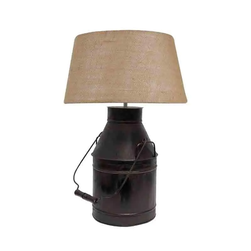 Milkman Fabric Table Lamp - Brown,Black media 4