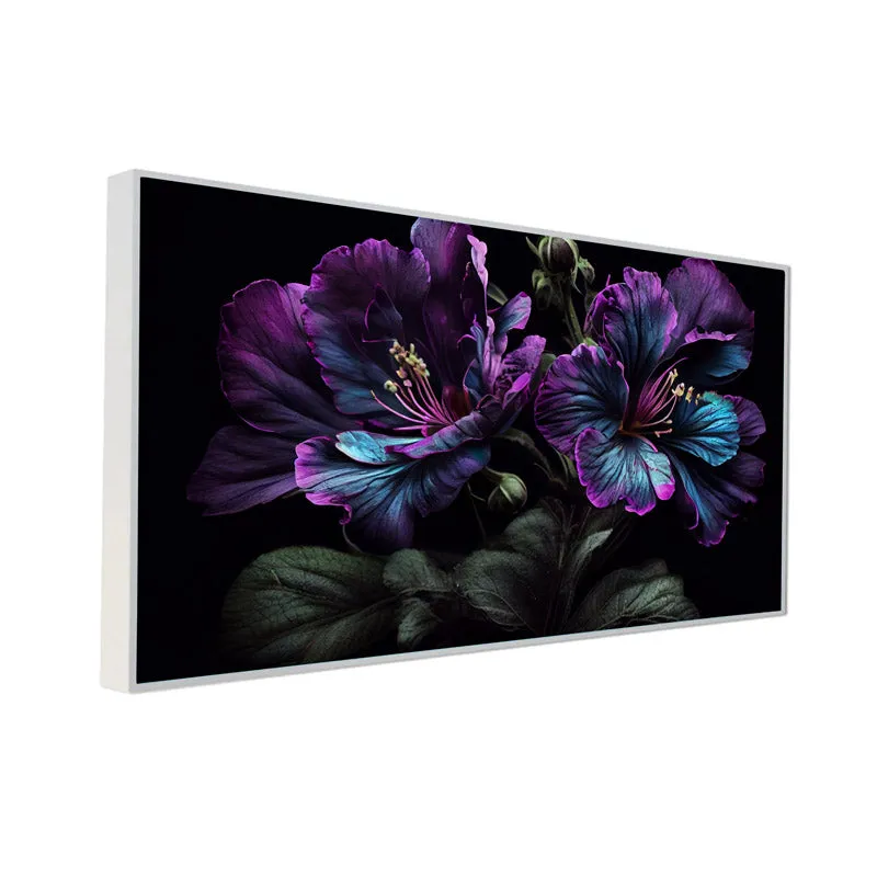 Violet Glory Floral Canvas Wall Painting media 5