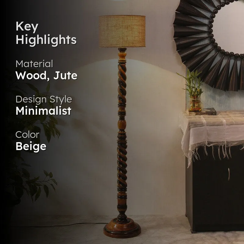 HaloCylinder Floor Lamp (Beige) media 2