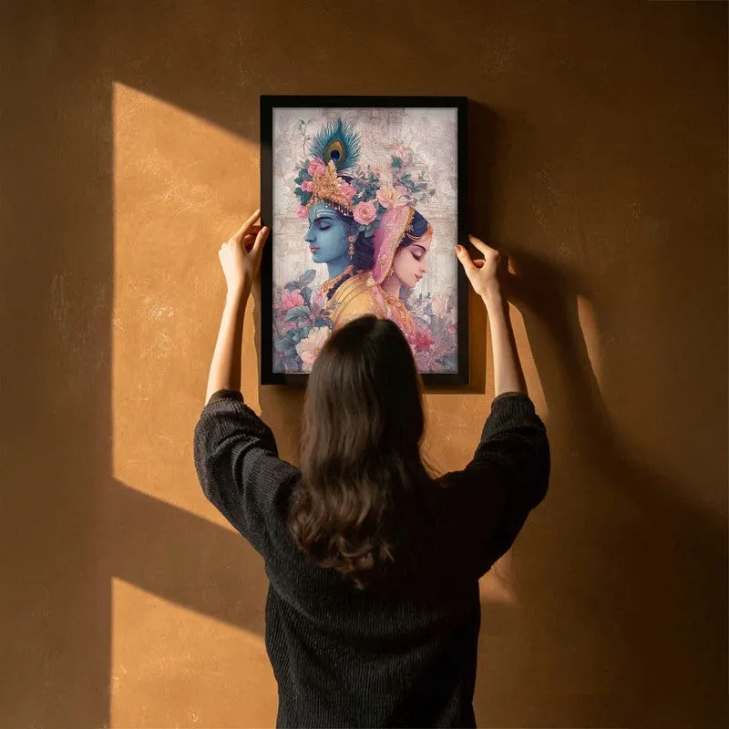 Sri Radha Krishna Enchanting Archival Paper Wall Art media 6