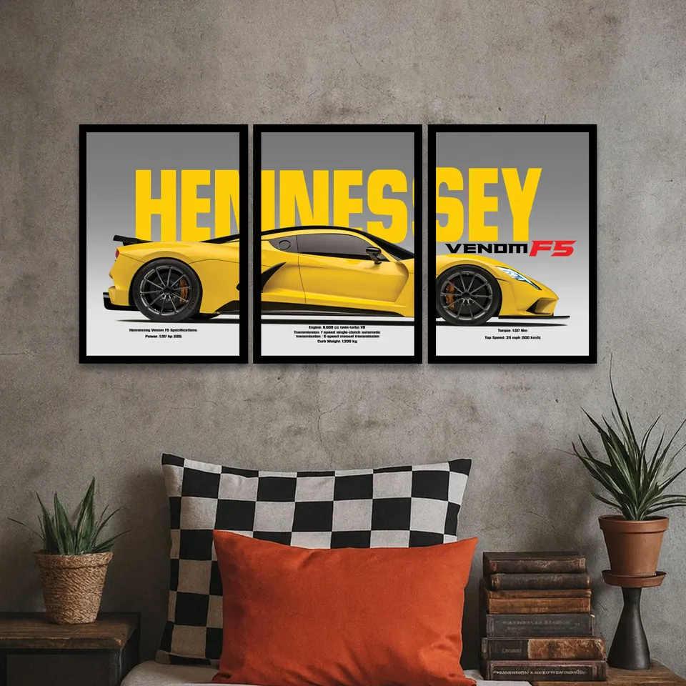 Hennessey Venom F5 Wall Art - Set Of Three media 1