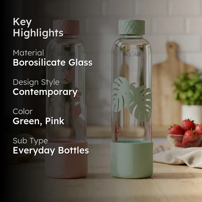 Rioware PureSip Everyday Bottle (Green & Pink, 750 mL Each) - Set Of Two media 2
