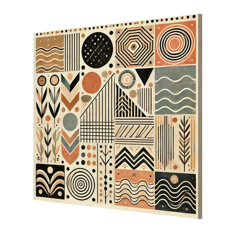 Geo-Ethnic Patterns Wall Painting media 5